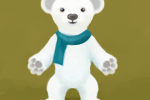 Белый медвежонок