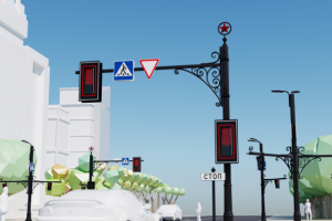 Концепт уличного светофора в Москве