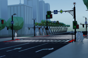 Концепт пешеходного светофора в Москве