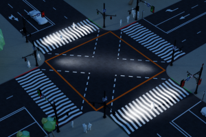 Концепт пешеходного светофора в Москве