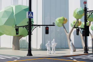 Концепт пешеходного светофора в Москве