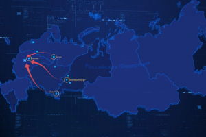 Russia Map path to Moscow