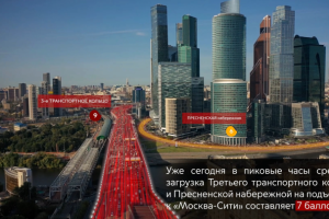 Moscow City. Third transport ring.