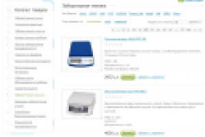 Наполнение каталога магазина лабораторных принадлежностей