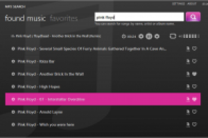 EasyMp3Search. Выполнено в стиле Metro UI.