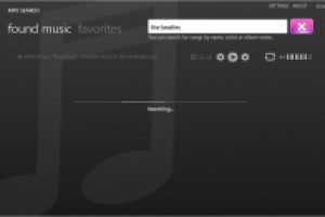 easyMp3Search. Выполнено в стиле Metro UI.