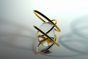 Водяной шар в движении