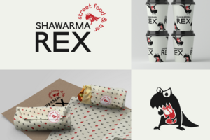 Shawarma REX | Логотип и брендинг для стрит-фуд кафе