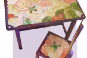 Роспись детского столика - 2