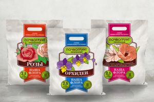 Концепт серии упаковок для грунта, флексопечать