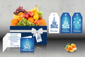 Открытки и ярлыки для корпоративного подарка, цифровая печать