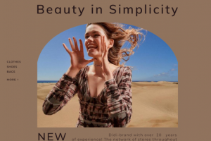 Дизайн для сайта интернет-магазина для одежды