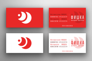 Дизайн визитки для фотошколы Фишка