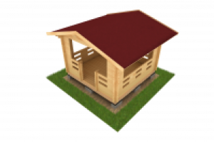 Анимация сборки беседки