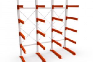 модель стелажа с прозрачным фоном