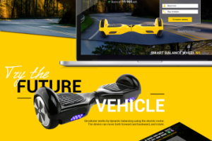 Лендинг для продажи гироскутеров