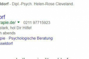 Рекламная кампания на немецким для психолога