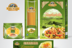 Упаковка итальянских макарон