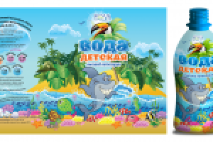 Этикетка "Вода детская Equa"