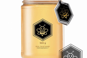 Дизайн этикетки на баночки меда