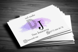 визитка для мастера маникюра