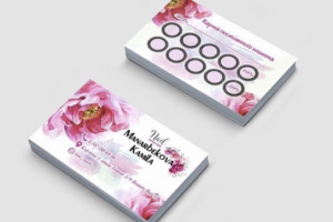 визитка для мастера маникюра