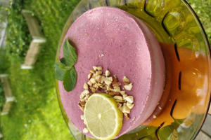 Raw-десерт "Малина и мята"