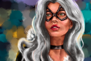 Чёрная кошка (digital art)