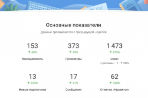 Ведение группы Вк - статистика