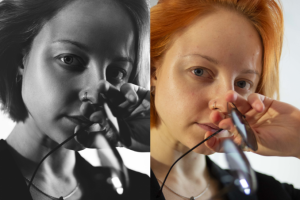 Частотка, ретушь для самой себя