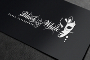 Логотип салона татуировки «Black & White»