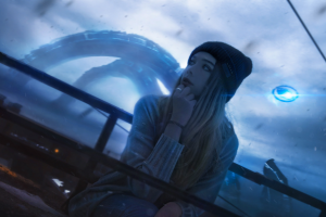 Коллаж - инопланетная атака