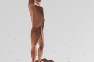 Моделирование Low poly статуи для награждения