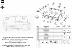 Разработка Тех паспортов для наборов мебели