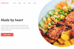 Сайт ресторана