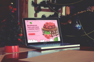 Дизайн экрана  сайта торты под заказ