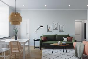 Гостиная из проекта квартиры в Сокольниках