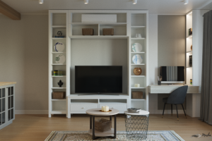 Кухня-гостиная. Дизайн-проект квартиры 75 кв.м. ЖК Островитянова