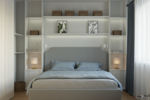 Спальня. Дизайн-проект квартиры 75 кв.м. ЖК Островитянова