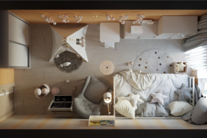 Дизайн детской комнаты для девочки