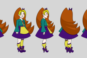 "Обкатка" персонажа (вектор)