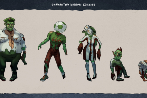 Линейка персонажей (зомби)