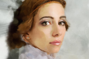 Портрет в стиле акварель