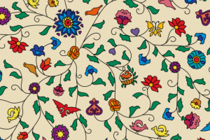 Столешница с элементами традиционного татарского орнамента