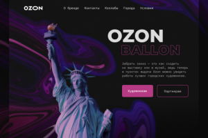 Landing page "OZON BALLON"