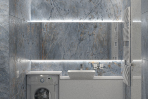 Дизайн ванной+визуализация