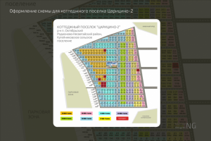 Оформление схемы для коттеджного поселка Царицино-2