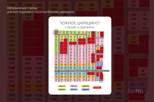 Оформление схемы для коттеджного поселка Южное царицино