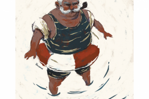 Брандмайор купается