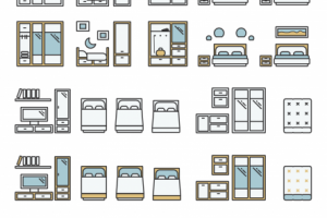 Набор иконок для мебельного сайта